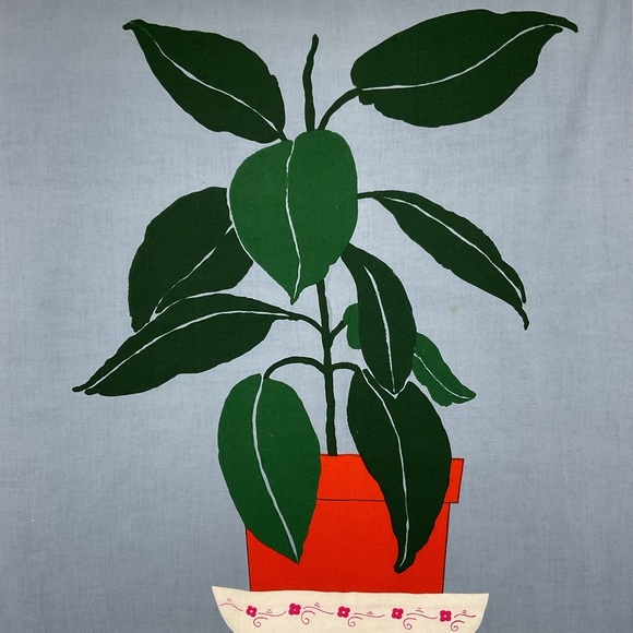 MCM style potted plants fabric panels each 21” x 21.5” - Picture 9 of 9